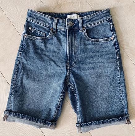 Šortky slim regular denim, h&m,34