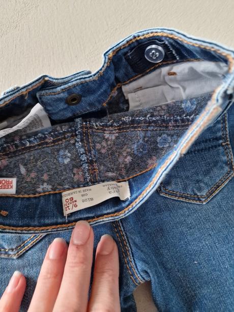 Zara dievčenské vyšívané rifle veľ. 80, zara,80