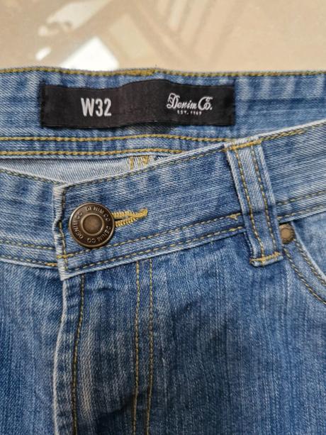 Panske riflove kratasy, denim co,32