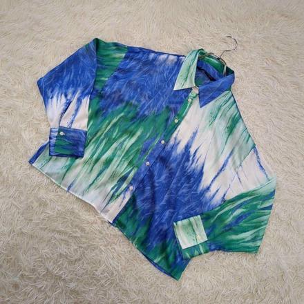 Farebná saténová blúzka, zara,l