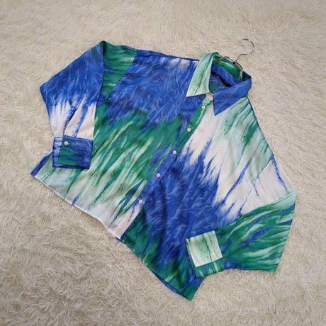 Farebná saténová blúzka, zara,l