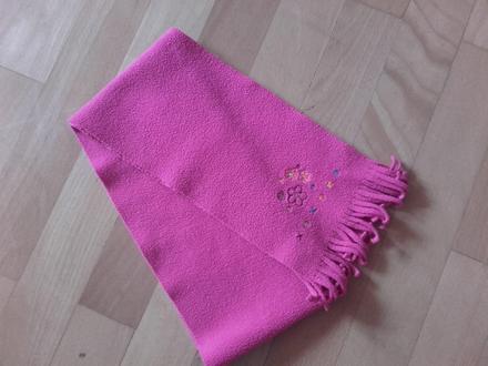 .sýto ružový flisový šál, 