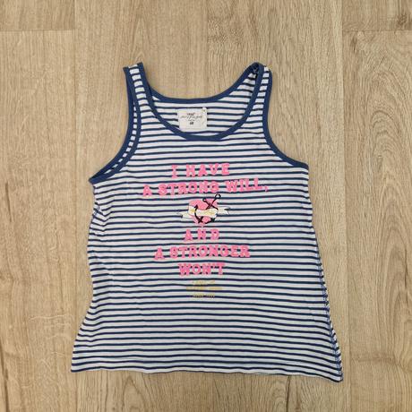 Tričko hm biele paskované, h&m,116