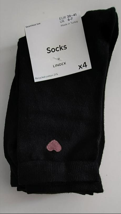 Srdiečkové dámske ponožky, lindex,39 / 40