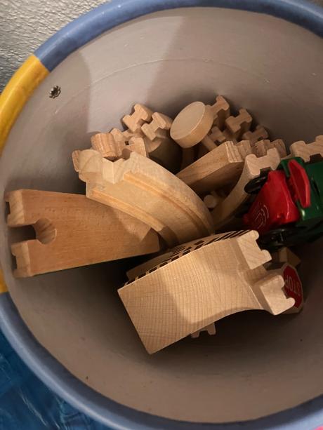 Drevená dráha s elektrickými vlačikmi woody, 