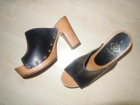 Čierne kožené vsuvky humanic 36, humanic,36