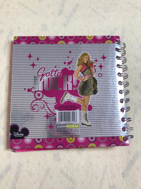 Hannah montana zápisník,