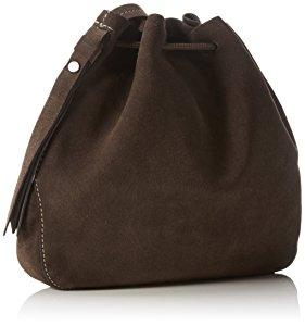 Tmavohnedá kožená marc o' polo crossbody, marco polo