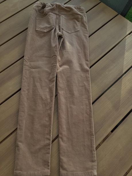 Hnedé jegginsy h&m 134cm, h&m,134