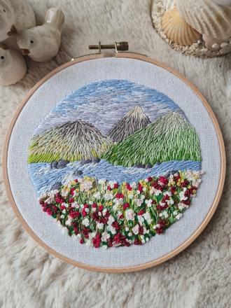 Vyšívaná horská lúka,