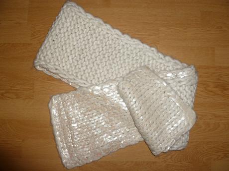 Perleťový vlnený šál,