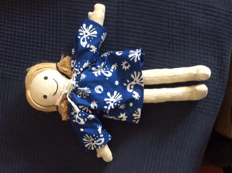 Textilná/látková bábika - folklórny motív, 