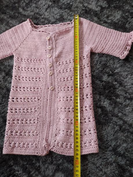 Predĺžený svetrík handmade, 98