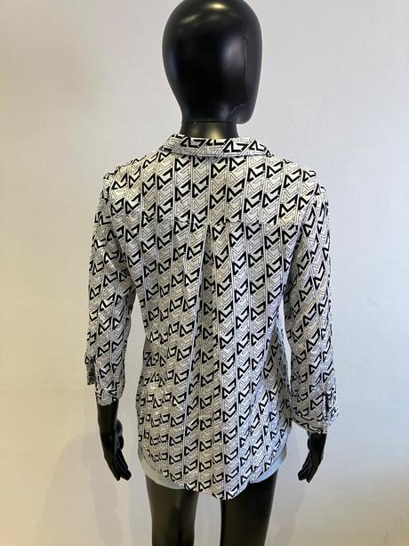 Dámska vzorovaná košeľa čiernobiela mohito (34), xs