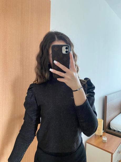 Trblietave tričko s volánmi, xs