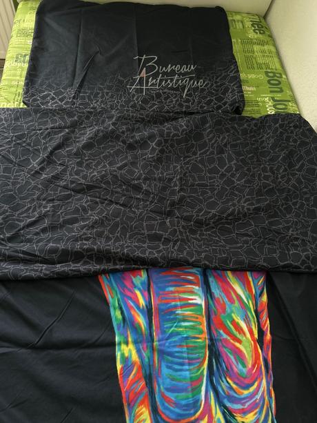 Raz použitá saténová posteľ.súprava, 