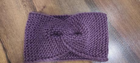 Dámska pletená čelenka, m