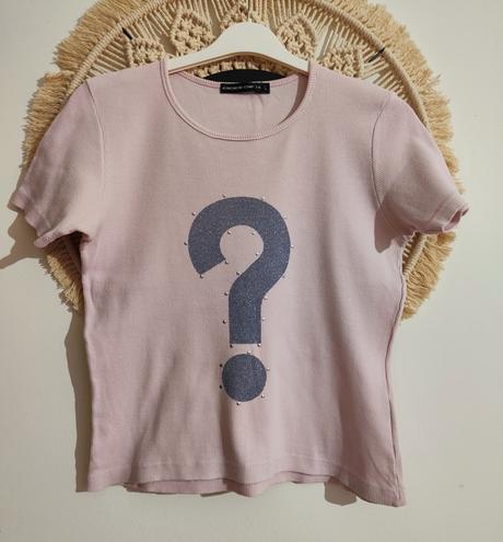 Kratšie rebrované tričko, l