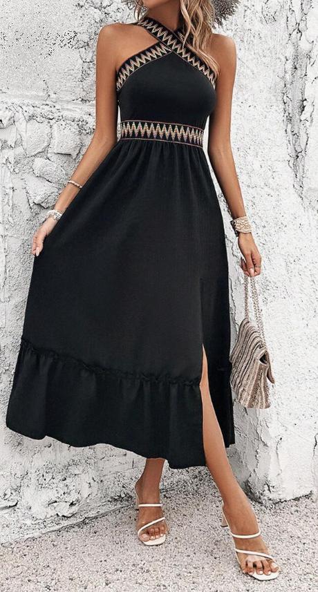 Letné šaty s cik cak vzorom, 36 / s