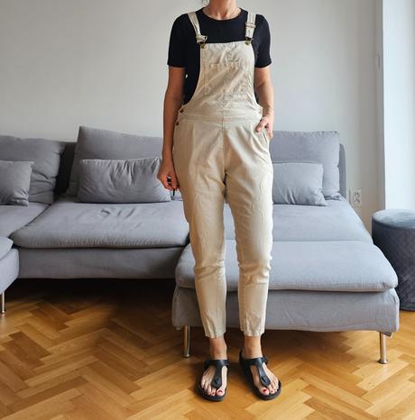 Nohavice na traky ľan a bavlna, s