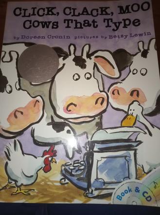 Kniha anglicka +cd, click,clack,moo cows that type, 