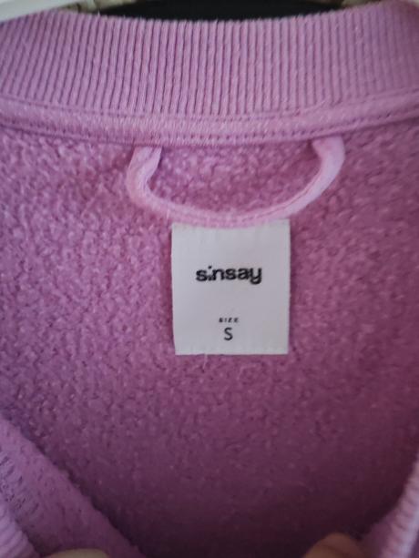 Svetlofialová oversize mikina, sinsay,s