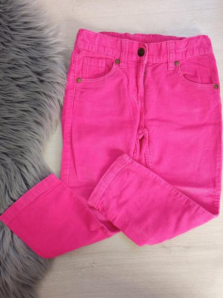 Dievčenské tenké menčestrové nohavice (104), lupilu,104