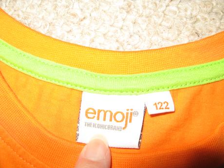 Tričko s flitrami emoji, veľkosť 122, 122