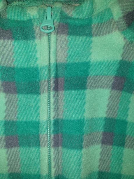 Mikina  zelenkava +vesta gratis, l