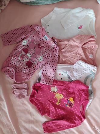 5ks body, ponozky, vel 62, dievca, disney,62