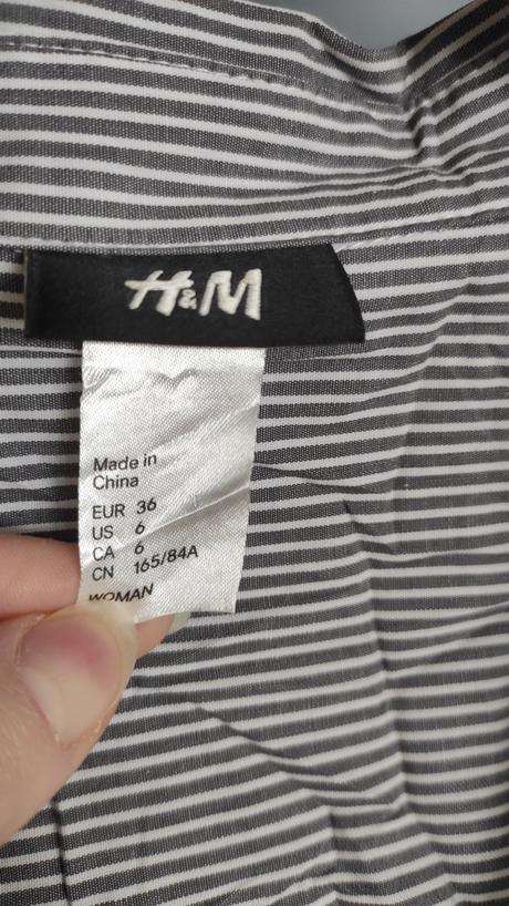 Predĺžená blúzka, h&m,36