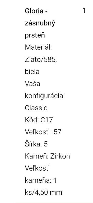 Zásnubný prsteň bisaku,