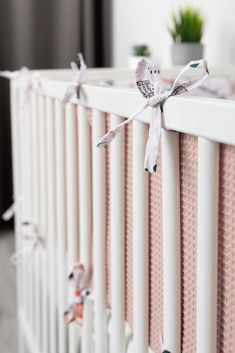 Sensillo mantinel do postieľky wafel líška/ružová, šírka (cm): 30,dĺžka (cm): 180