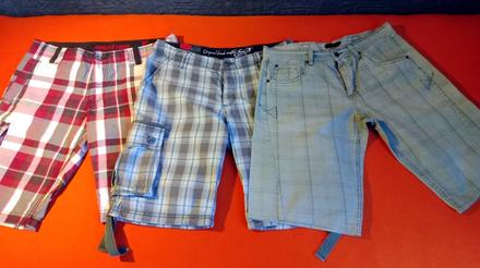 Troje krátke pánske nohavice - l, l