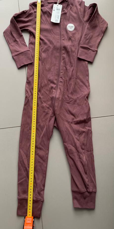 Rebrované pyžamo overal lindex, lindex,104