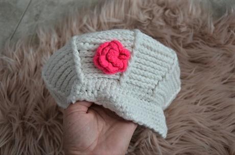 Pletená čiapka so šiltom-98/104, 98