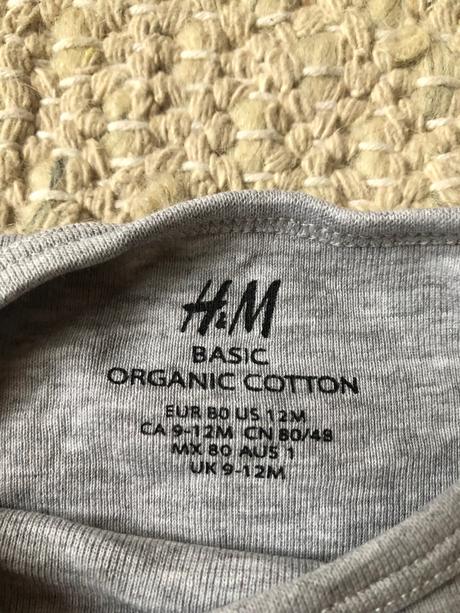 Body z organickej bavlny, h&m,80