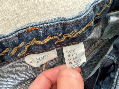 Rifľová sukňa l.o.g.g., h&m,122