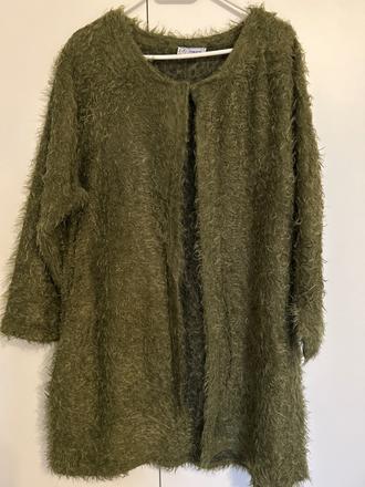 Dámsky chlpatý predĺžený sveter 52/54, 52