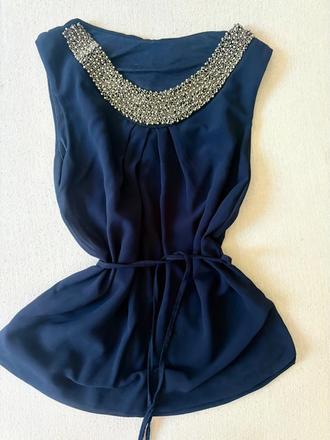 Blúzka s ozdobným golierom, s