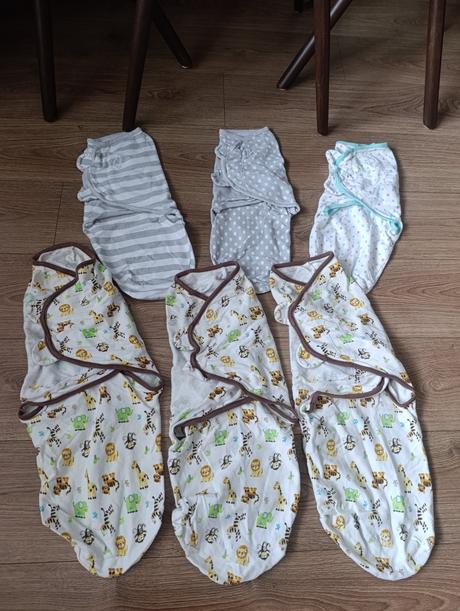 Ulitky / zavinovačky swaddle me 6ks, 