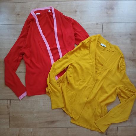 2x kardigán bez zapínania, tchibo,46