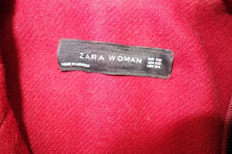 Zara burgundi kabát xs, zara,xs