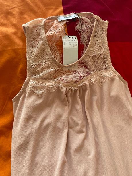 Dlhé saty s rozparkom, mango,s