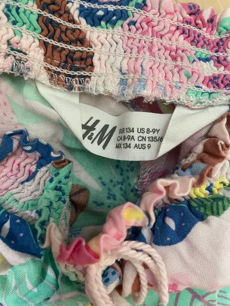Šortky letné džungľa 8-9 rokov, h&m,134
