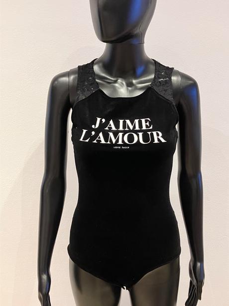 Zamatové body s čipkou (xs), tally weijl,xs