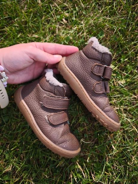 Zimné topánky froddo barefoot winter furry brown24, froddo,24