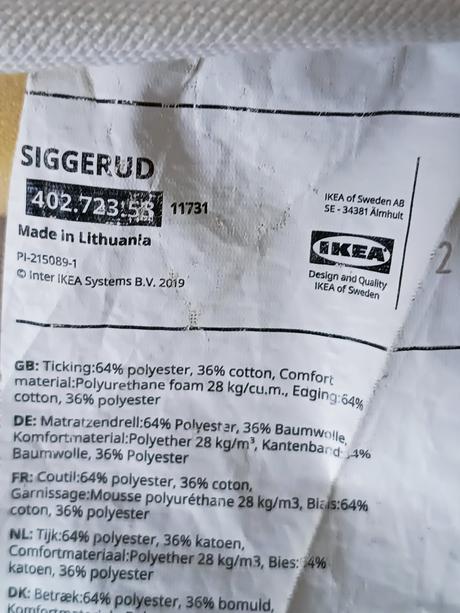 Spojovací madrac na postele, dĺžka (cm): 190