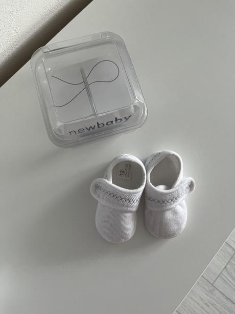 Dojčenské capačky new baby biela veľ. 12 (6-9m)., <17