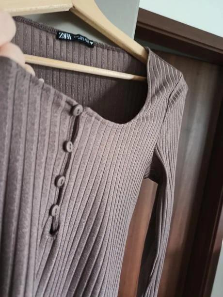 Zara krásne jednoduché bodycon šaty m, zara,m